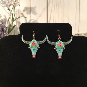 Ornate Skull Earrings